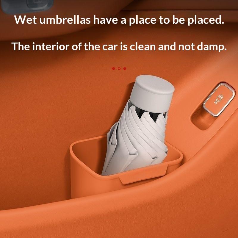Waterproof Car Trash Can With Lid - Kotak Penyimpanan Tempat Gelas di Pintu