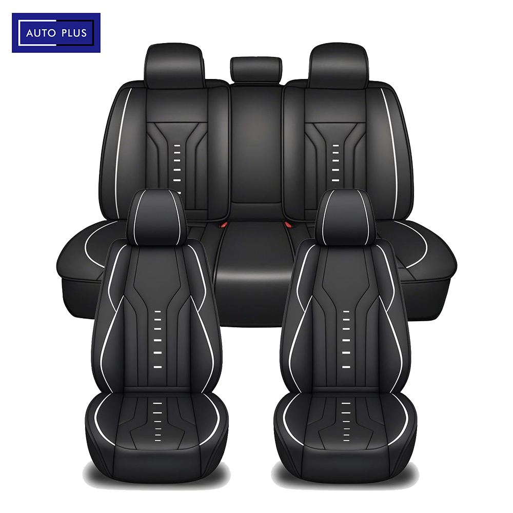 Leather Car Seat Covers Full Set Universal - Sarung Jok Mobil Kulit Universal Mewah