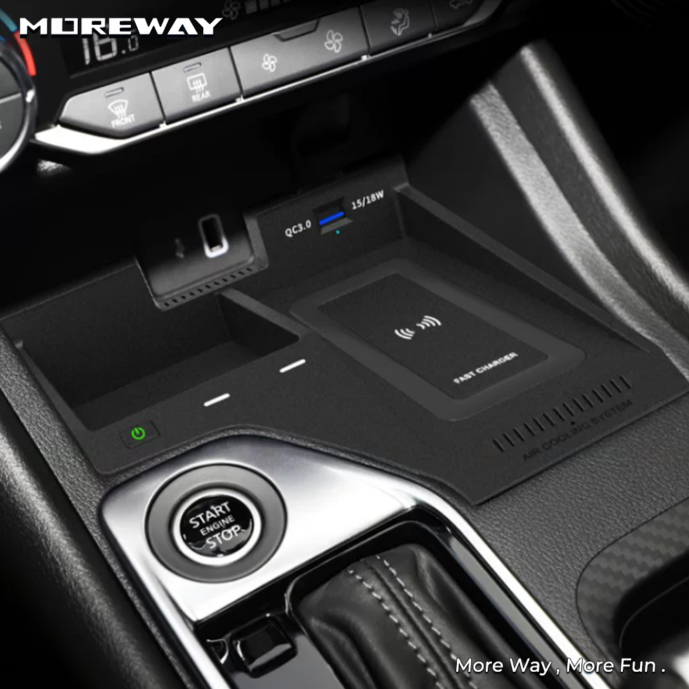 Wireless Car Charger Mount Fast Charging - Dudukan Ponsel Mobil Pengisi Daya Nirkabel
