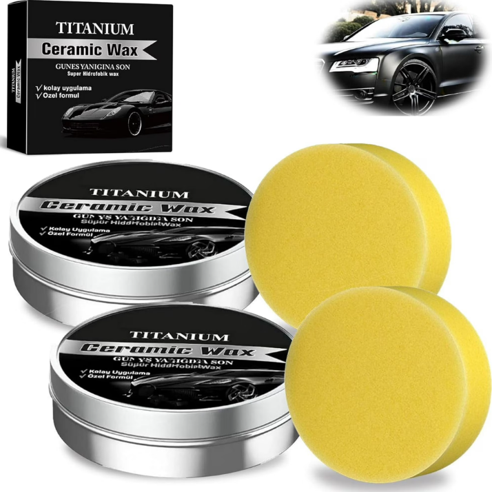 Car Scratch Repair Polishing Wax Paste - Set Krim Pemoles Lapisan Keramik Titanium