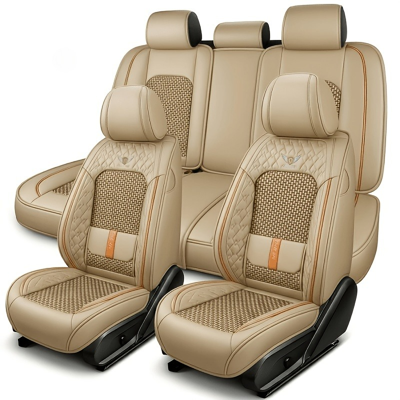 Leather Car Seat Covers Full Set Universal - Untuk peugeot 206 w205 honda jade