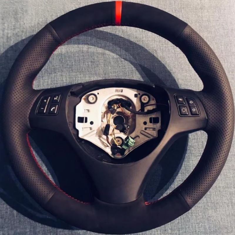 Car Steering Wheel Cover Anti Slip Breathable - Sarung Setir Mobil Kulit Suede Anti-Slip