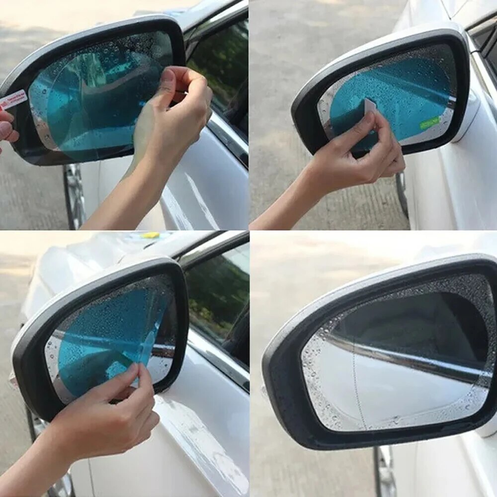 Anti Glare Car Rearview Mirror Film - 2 buah Pelapis Film untuk Spion