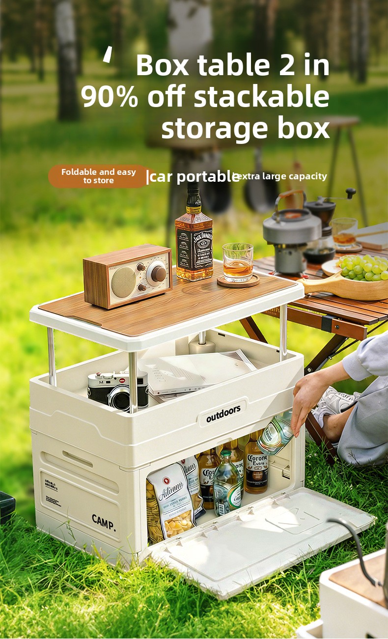 Car Trunk Organizer Foldable Storage Box - Kotak Penyimpanan Lipat untuk Berkemah dengan