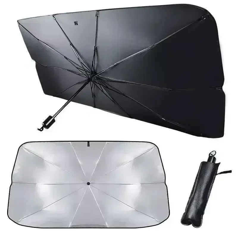 Car Sunshade Windshield Umbrella Foldable - Penutup Kaca Depan Mobil Payung Lipat