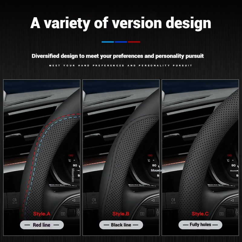 Penutup Roda Kemudi Mobil Bers - Car Steering Wheel Cover Anti Slip Breathable ulasan dan harga