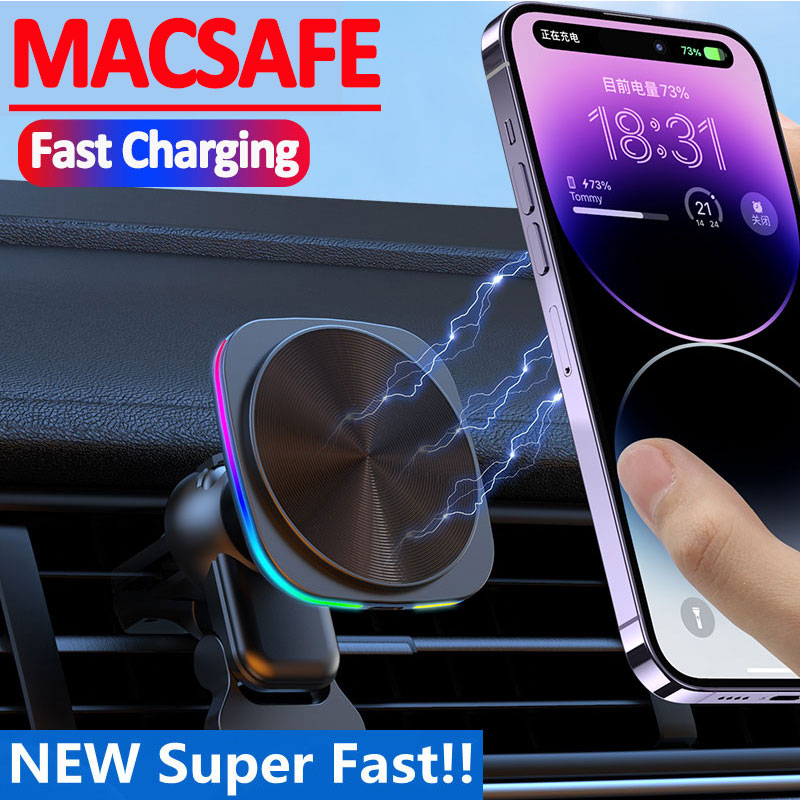 Dudukan Pengisi Daya Nirkabel  - Magnetic Phone Holder For Car Vent ulasan dan harga