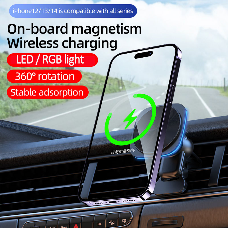 Dudukan Pengisi Daya Nirkabel  - Magnetic Phone Holder For Car Vent ulasan dan harga