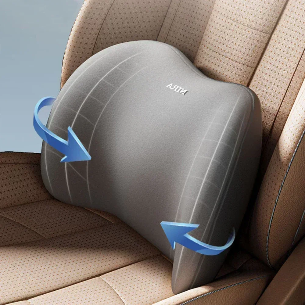 Bantal Leher Mobil Pelindung B - Memory Foam Car Neck Pillow Lumbar Support ulasan dan harga