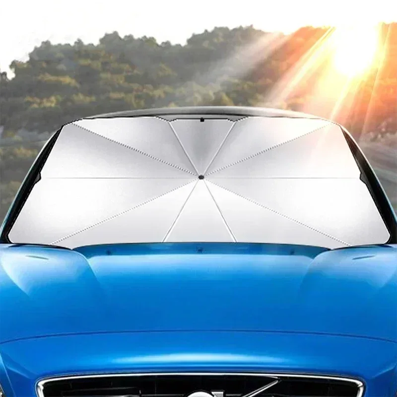 Penutup Kaca Depan Mobil Payun - Car Sunshade Windshield Umbrella Foldable ulasan dan harga