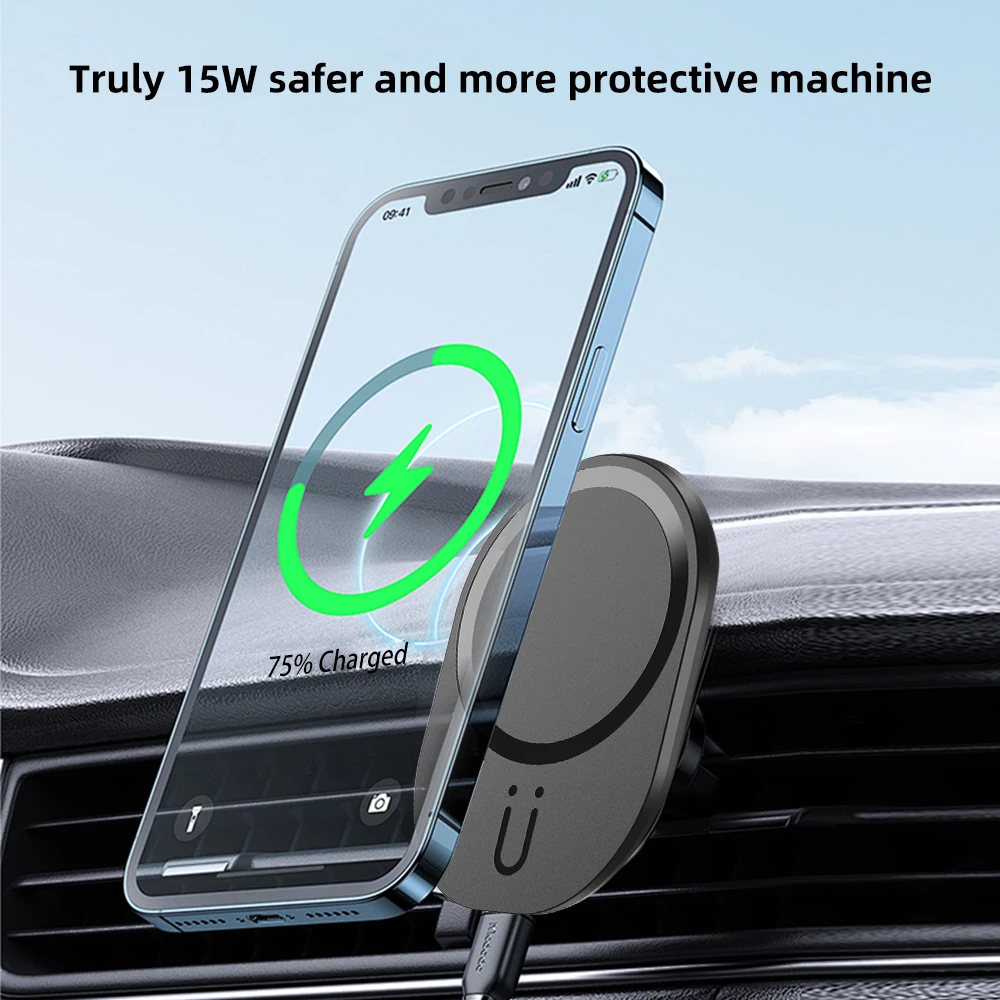Pengisi Daya Mobil Nirkabel Ma - Magnetic Phone Holder For Car Vent ulasan dan harga