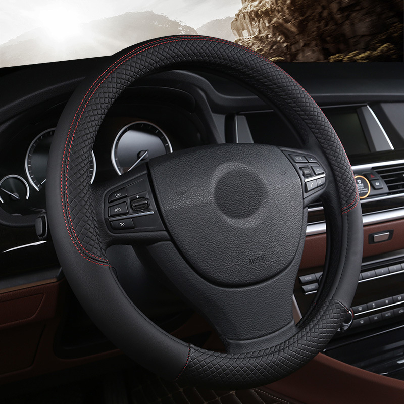 Sarung setir mobil kulit, Akse - Car Steering Wheel Cover Anti Slip Breathable ulasan dan harga
