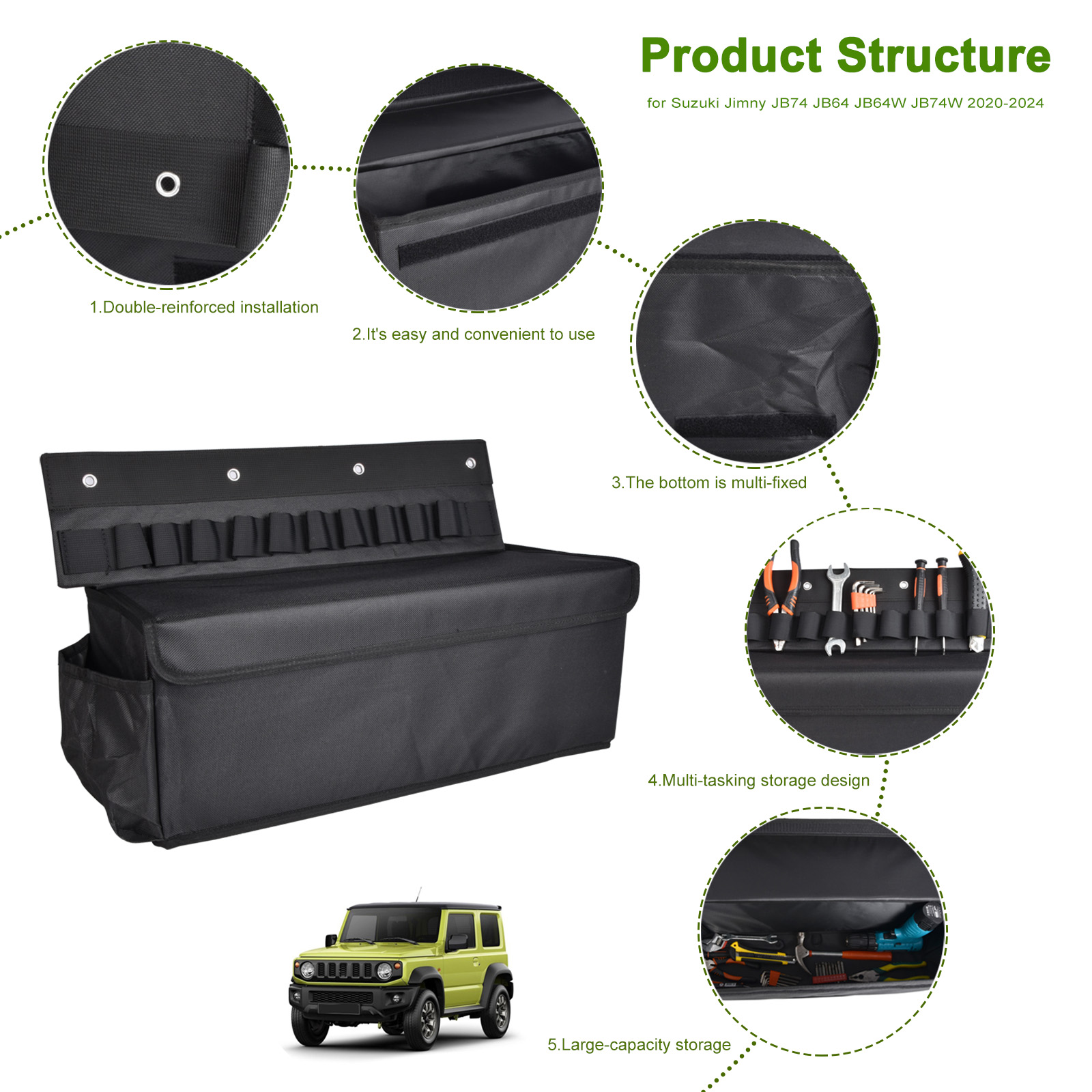 Tas Penyimpanan Lipat Mobil Ko - Car Trunk Organizer Foldable Storage Box ulasan dan harga