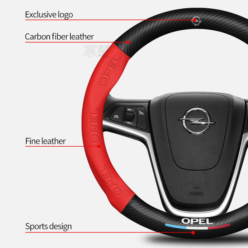 Untuk Opel OPCline ASTRA CORSA - Car Steering Wheel Cover Anti Slip Breathable ulasan dan harga