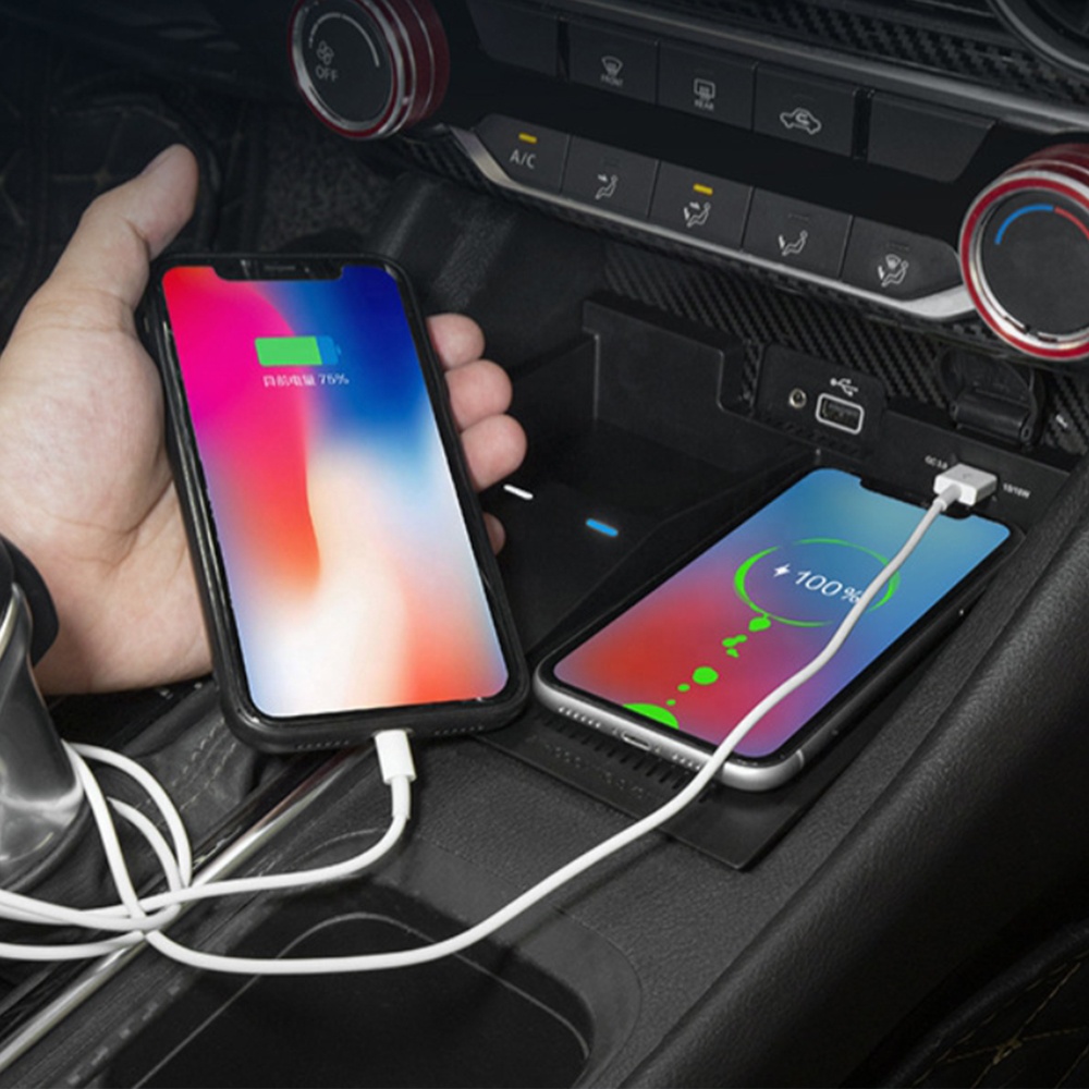 Dudukan Ponsel Mobil Pengisi D - Wireless Car Charger Mount Fast Charging ulasan dan harga