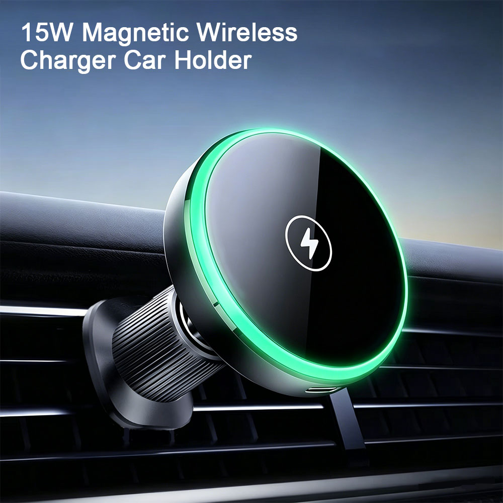 Pengisi Daya Mobil Nirkabel Ma - Magnetic Phone Holder For Car Vent ulasan dan harga