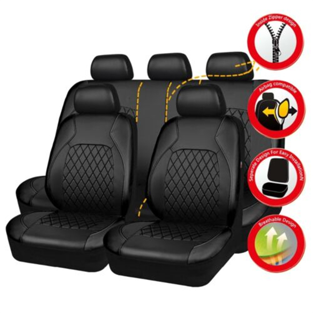 Set Sarung Jok Mobil Universal - Leather Car Seat Covers Full Set Universal ulasan dan harga