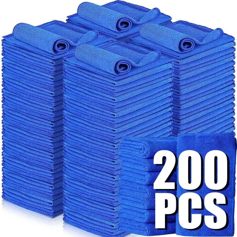 10/200PCS Kain Lap Mobil Mikro - Microfiber Car Drying Towel Super Absorbent ulasan dan harga