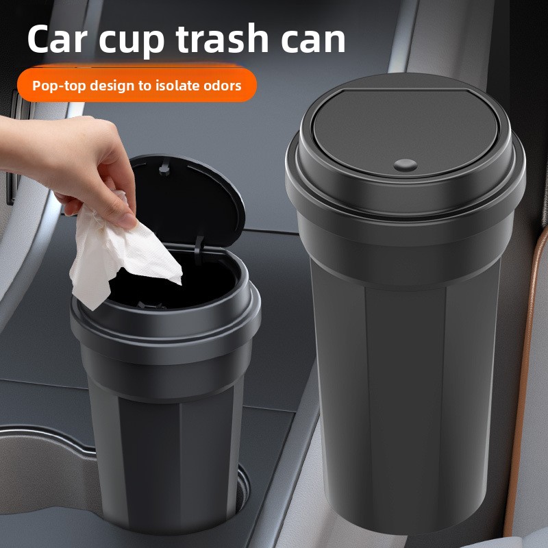 Tempat Sampah Mobil Bentuk Tem - Waterproof Car Trash Can With Lid ulasan dan harga