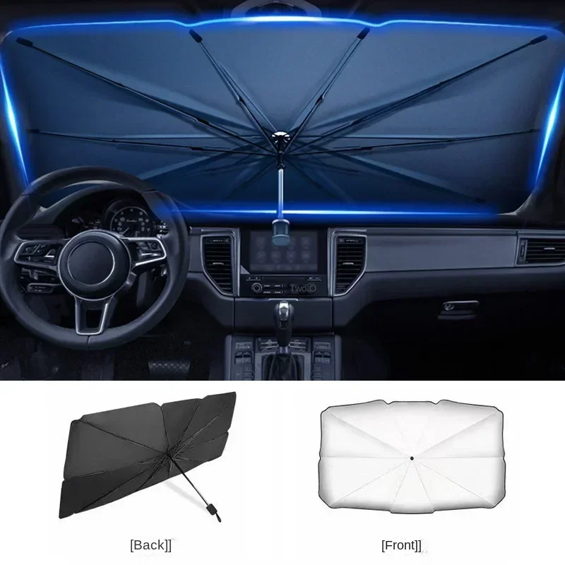Penutup Kaca Depan Mobil Lipat - Car Sunshade Windshield Umbrella Foldable ulasan dan harga