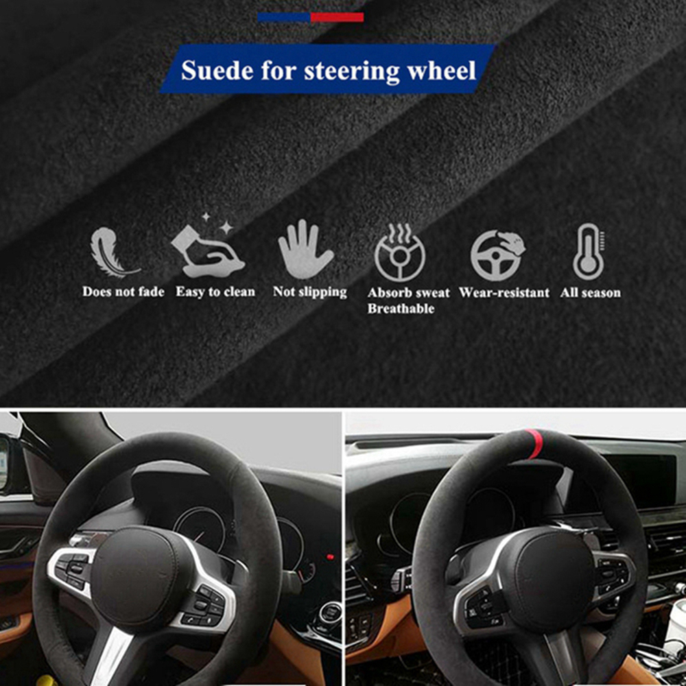 Penutup roda kemudi mobil kepa - Car Steering Wheel Cover Anti Slip Breathable ulasan dan harga