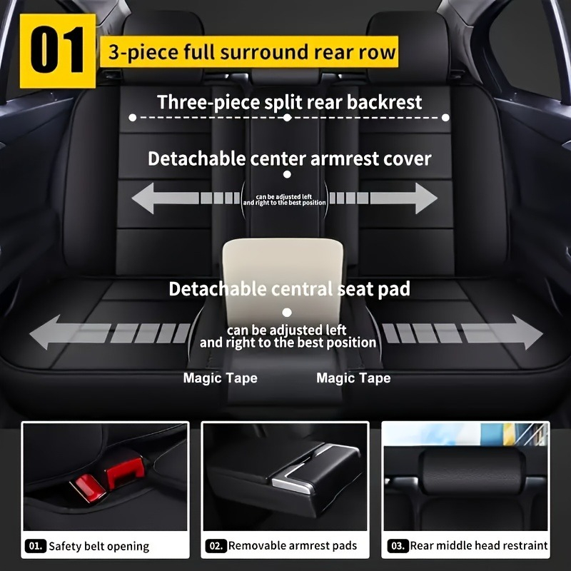 Untuk jetour t2 dacia jogger e - Leather Car Seat Covers Full Set Universal ulasan dan harga
