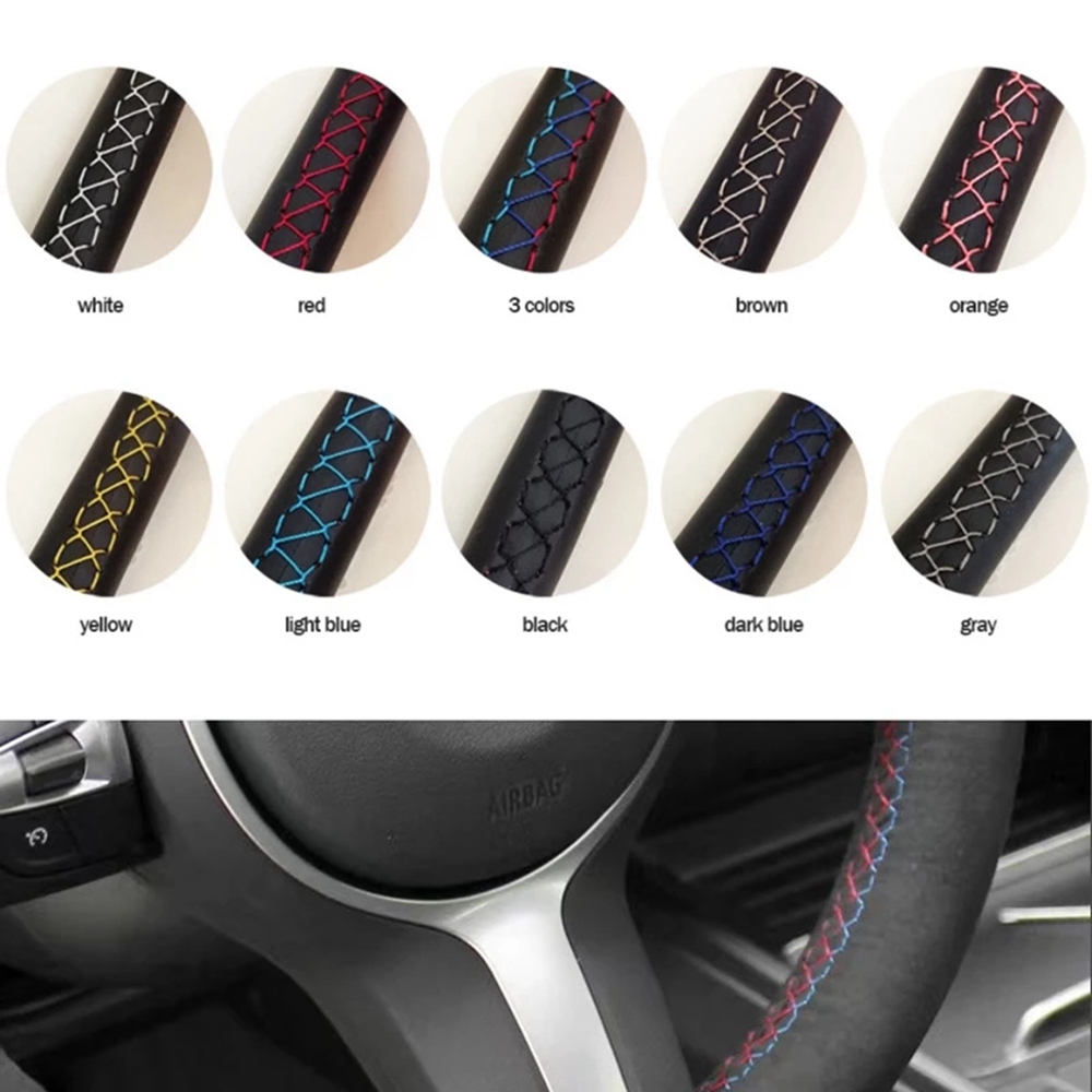 Kustomisasi Aksesori Penutup R - Car Steering Wheel Cover Anti Slip Breathable ulasan dan harga