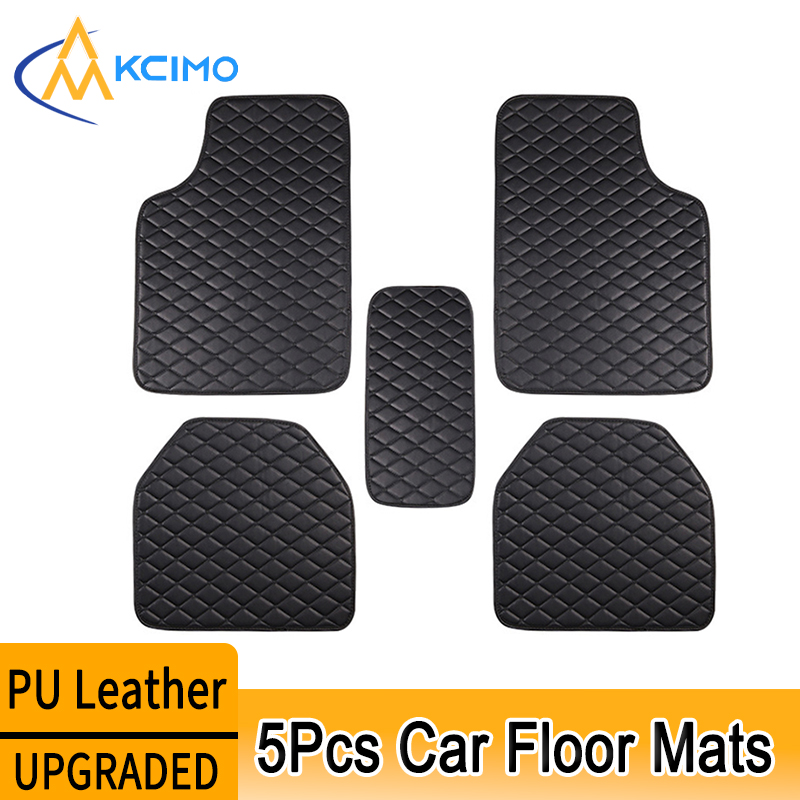 Kcimo 5 Buah Alas Lantai Mobil - Car Floor Mats Universal Waterproof Leather ulasan dan harga