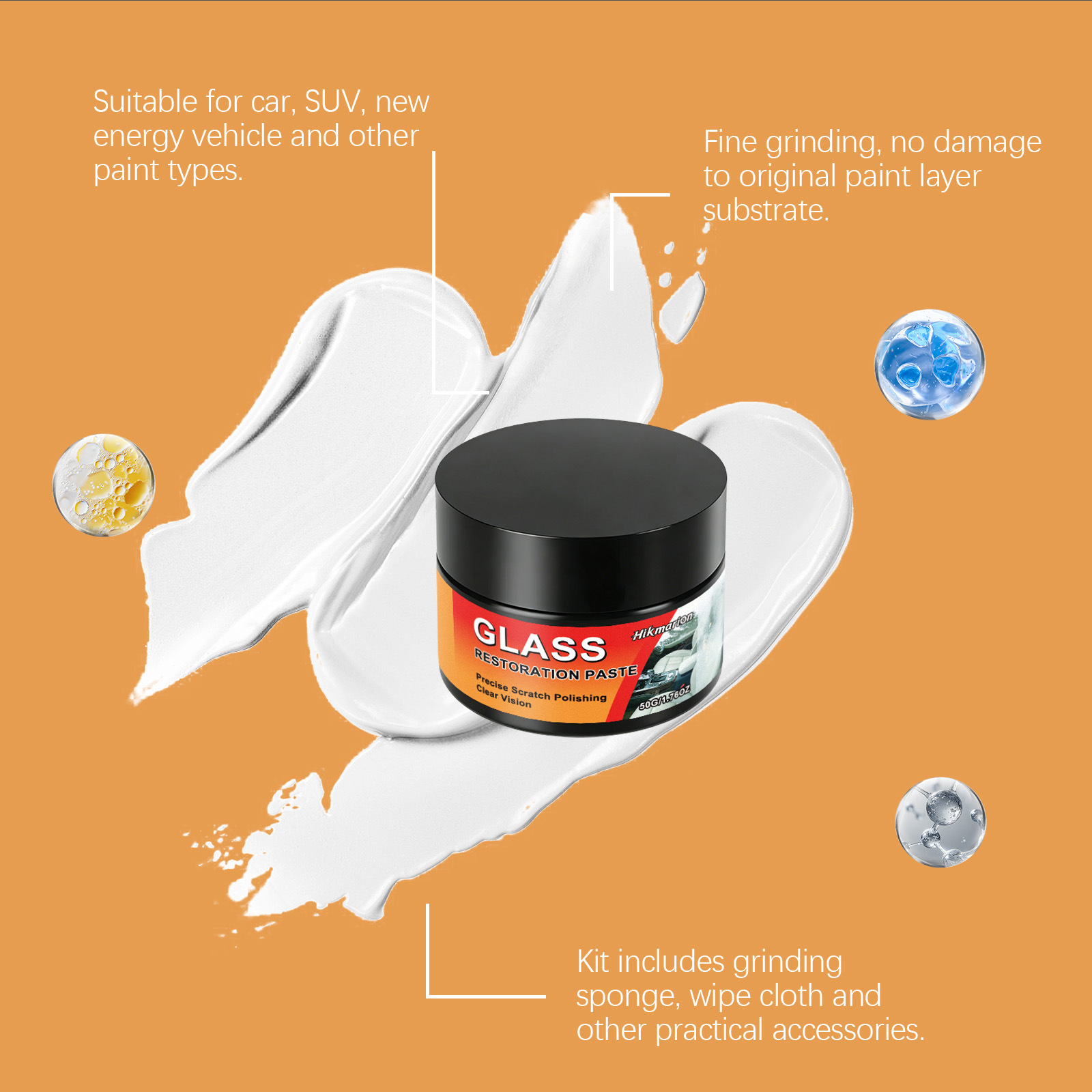 Pasta Penghilang Goresan Kaca  - Car Scratch Repair Polishing Wax Paste ulasan dan harga