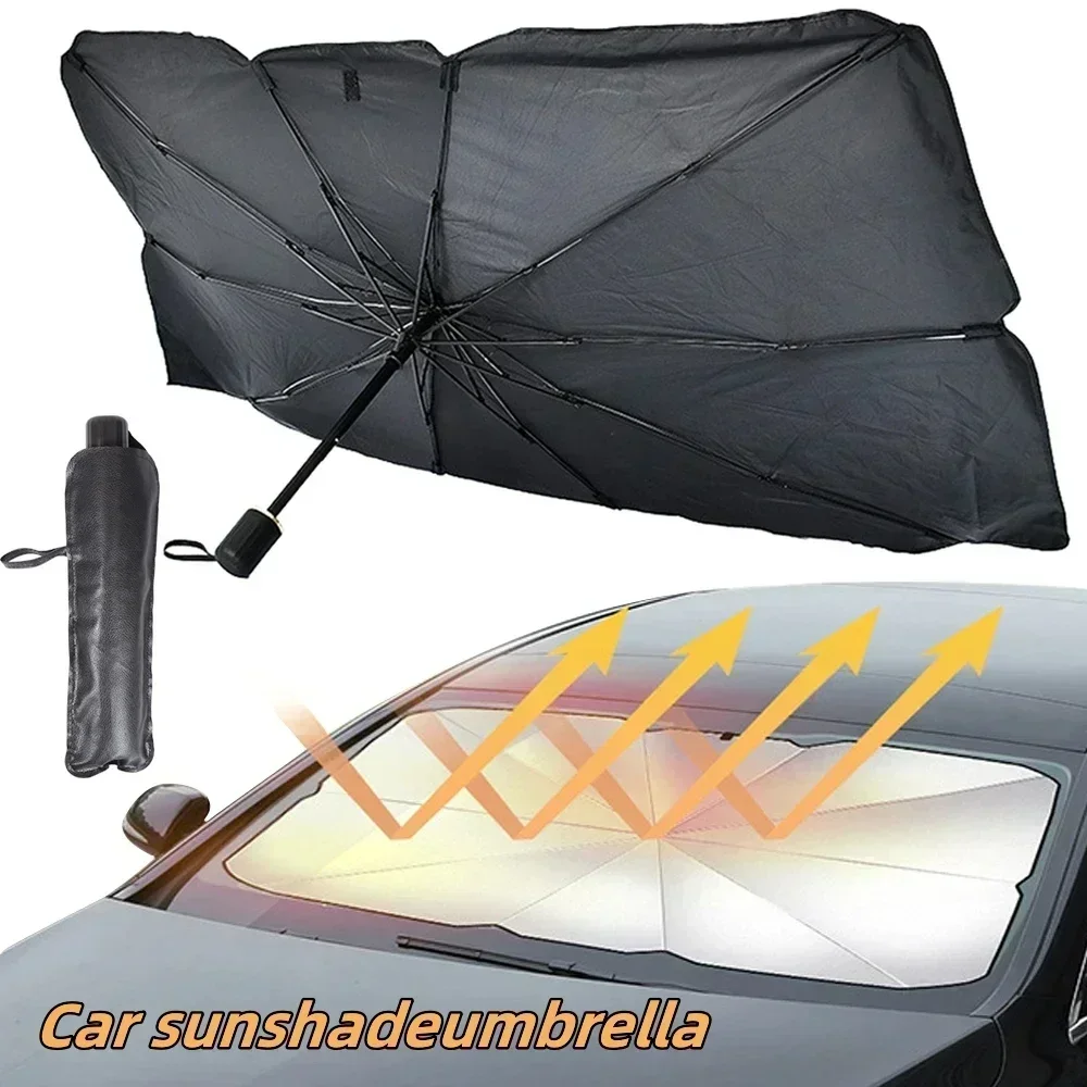 Payung Pelindung Matahari Kaca - Car Sunshade Windshield Umbrella Foldable ulasan dan harga
