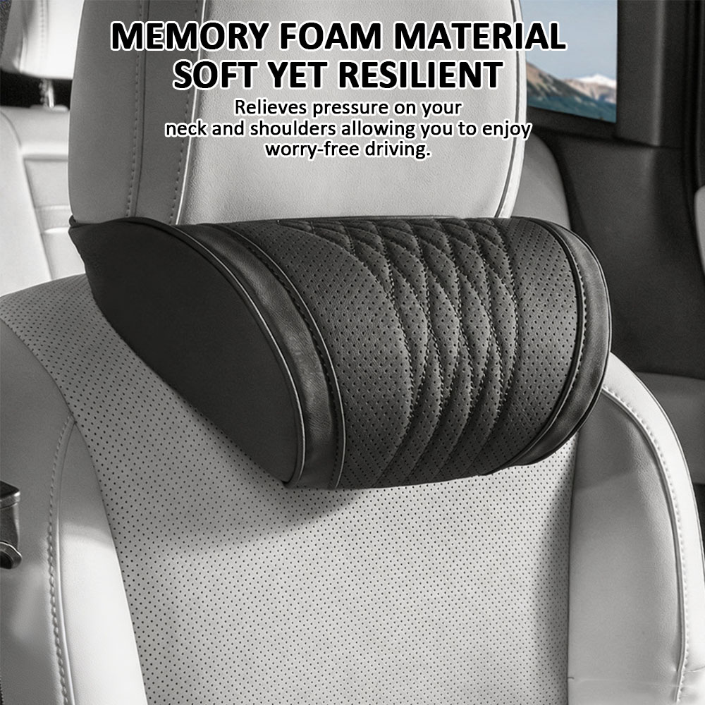 Bantal Sandaran Kepala Mobil B - Memory Foam Car Neck Pillow Lumbar Support ulasan dan harga