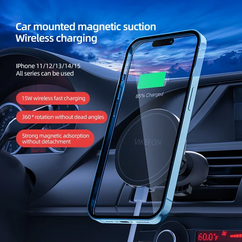 Pengisi Daya Nirkabel Saluran  - Magnetic Phone Holder For Car Vent ulasan dan harga