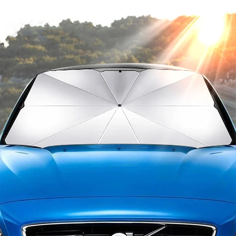 Penutup Kaca Depan Mobil, Tipe - Car Sunshade Windshield Umbrella Foldable ulasan dan harga