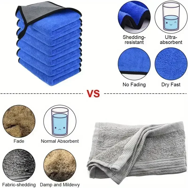 Handuk Cuci Mobil 1/5 Buah Kai - Microfiber Car Drying Towel Super Absorbent ulasan dan harga