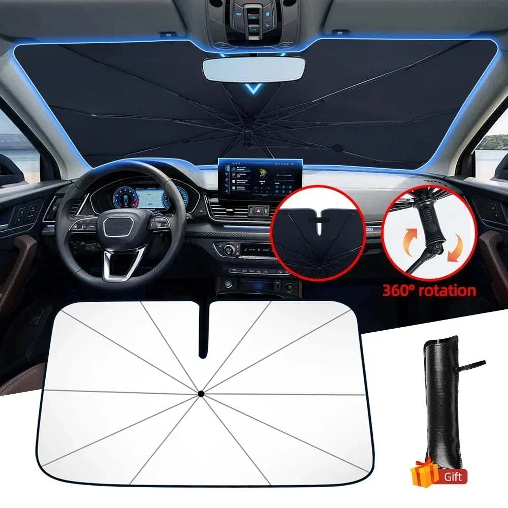 Payung Mobil Penutup Kaca Depa - Car Sunshade Windshield Umbrella Foldable ulasan dan harga