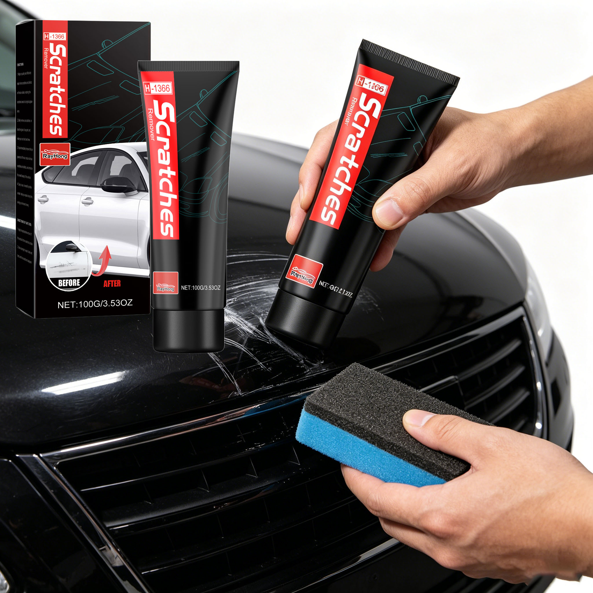Pasta Penghilang Goresan Mobil - Car Scratch Repair Polishing Wax Paste ulasan dan harga