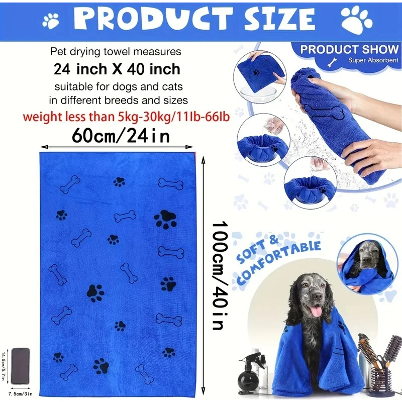 1/2 buah Handuk Mandi Hewan Pe - Microfiber Car Drying Towel Super Absorbent ulasan dan harga