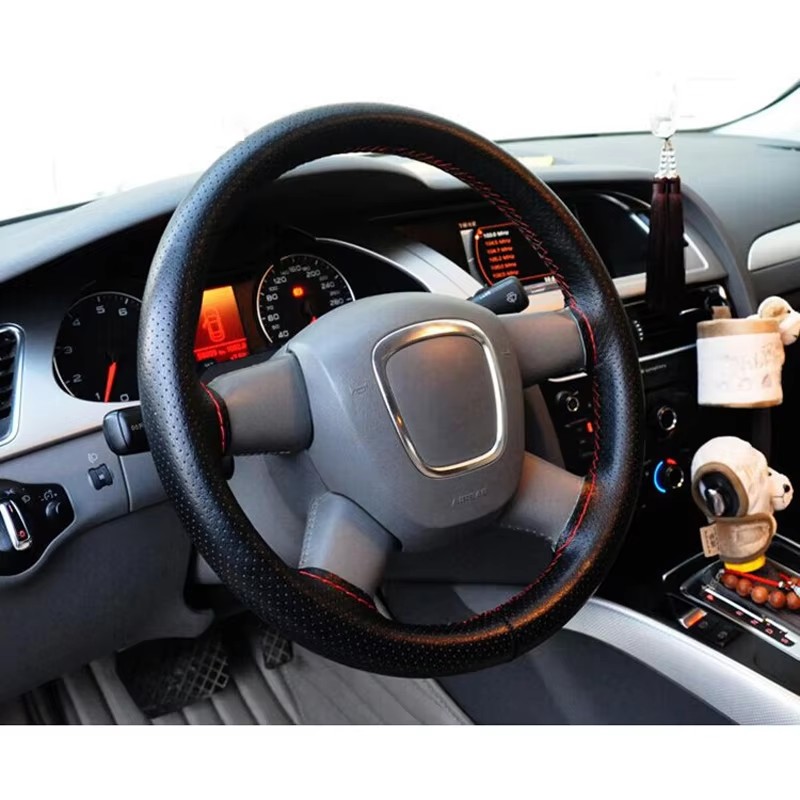 Penutup kemudi mobil kulit asl - Car Steering Wheel Cover Anti Slip Breathable ulasan dan harga