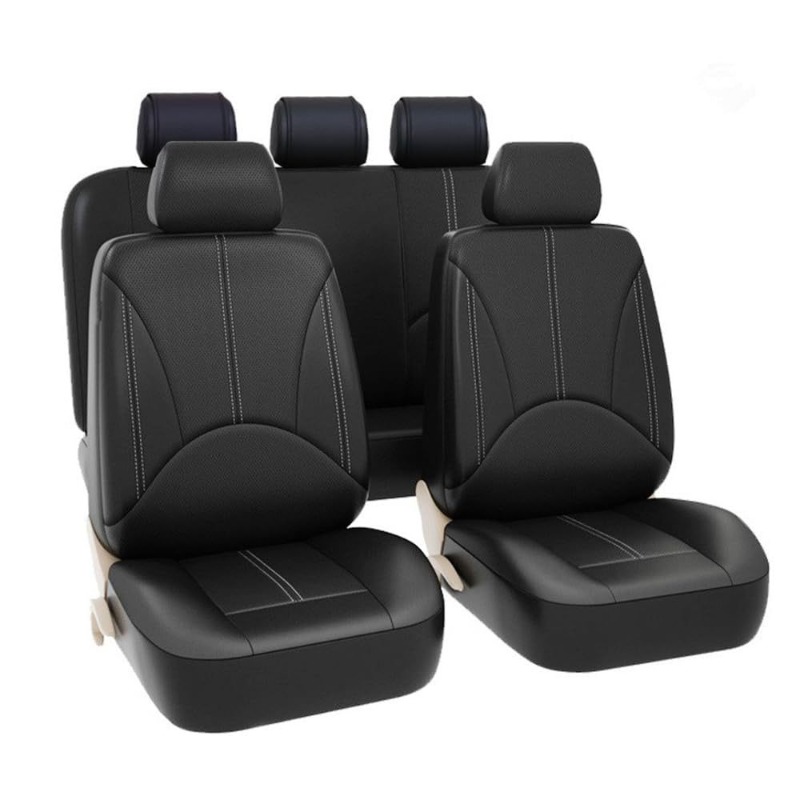 Sarung Jok Mobil Kulit PU Hita - Leather Car Seat Covers Full Set Universal ulasan dan harga